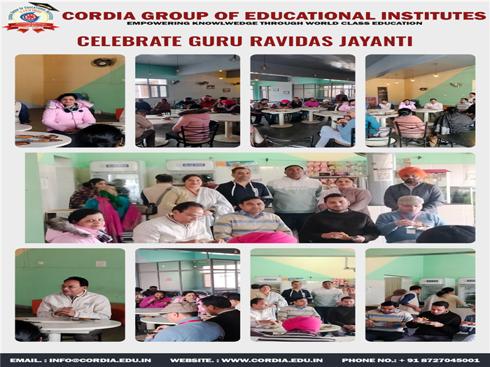 Guru Ravi Das Jayanti Celebration at Cordia Group of Educational Institutes