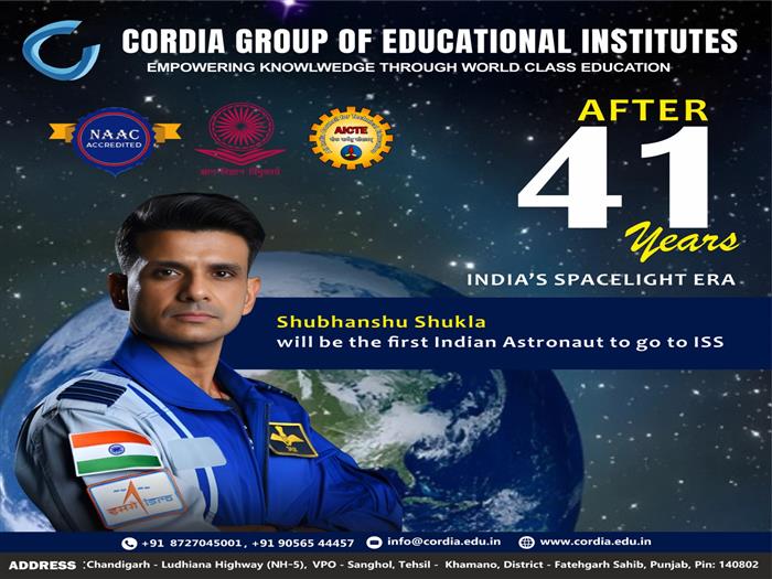 Cordia Group Congratulates Shubhanshu Shukla on Outstanding Achievement