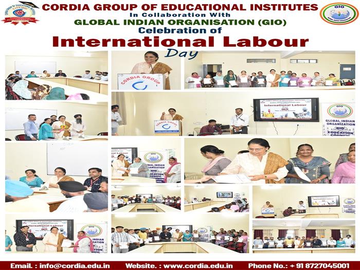 International Labour Day Celebration at Cordia Group of Educational Institutes, Sanghol
