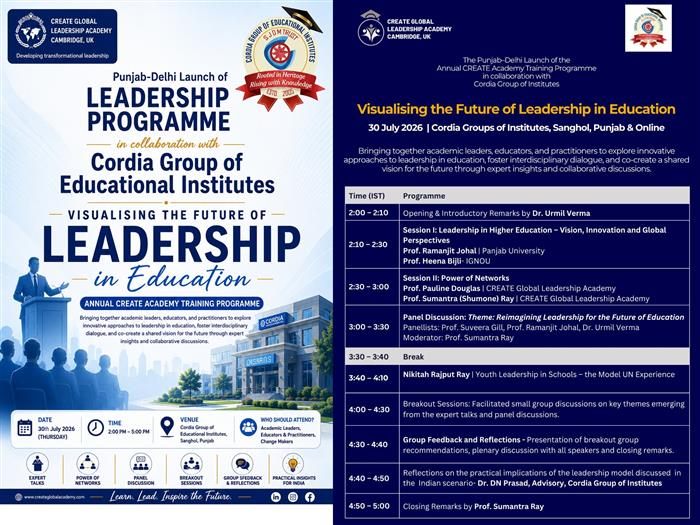 Punjab–Delhi Launch of the Leadership Programme in Education